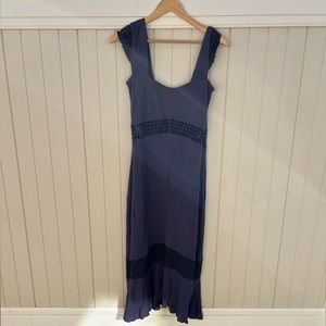 Free People capped sleeve dress